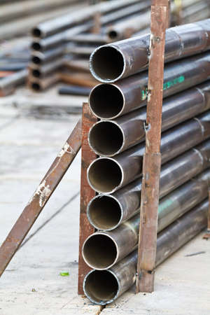 Metal tube - industrial の写真素材