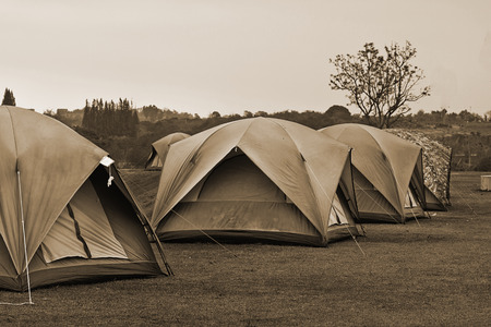 Camping tentの写真素材