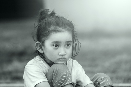 Cheerful girl in sports stadium