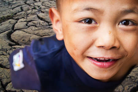 close up of child eyes looking at camera