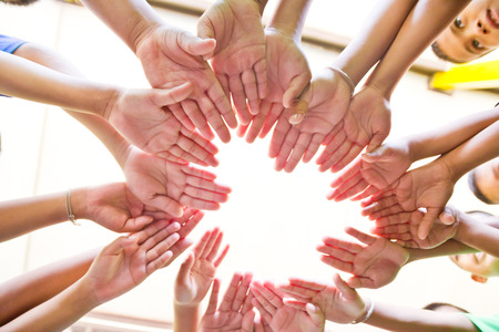 group Hands togetherのeditorial素材