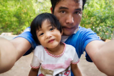 close up of child eyes looking at cameraの写真素材