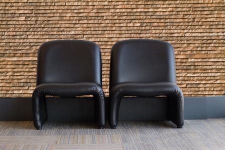 Nice and luxury leather sofaの写真素材