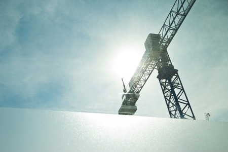 construction cranesの写真素材