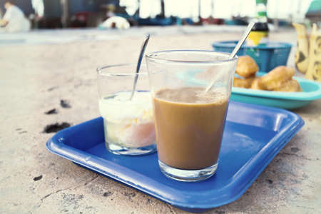 coffee and boiled egg as breakfast meal
