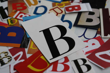 Text  A-Z Background Paper Front Design ABC Colorの写真素材
