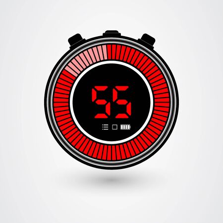 Gauge Icon. Gauge Icon vector isolated on White background. Vector icon speedometer. All in a single layer. Vector illustration. Elements for design.のイラスト素材
