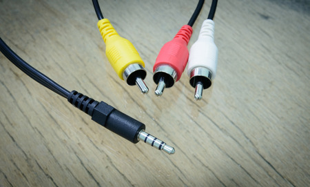 Audio plug adapter for use in all kinds of equipment.の写真素材