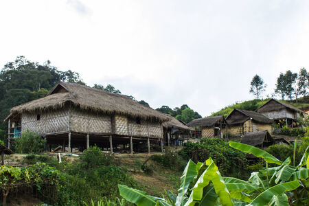 Hilltribe village, Shan State, Myanmar  Burma  の写真素材