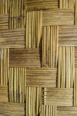 brown woven bamboo close up textureの写真素材