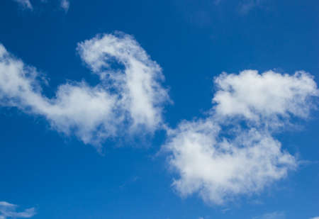 blue sky with cloud closeup の写真素材