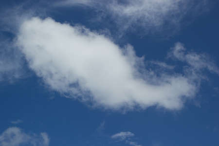 blue sky with cloud closeup の写真素材