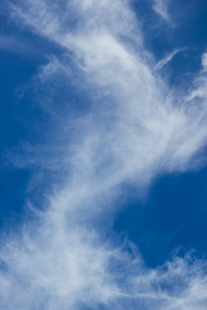 blue sky with cloud closeup の写真素材