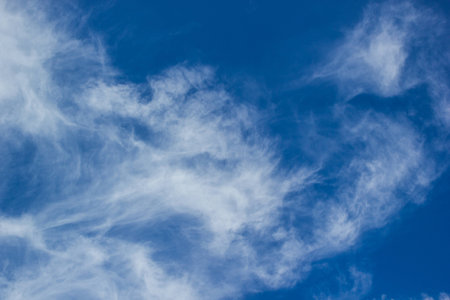 blue sky with cloud closeup の写真素材