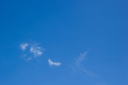 blue sky with cloud closeup の写真素材