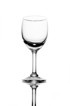 empty wine glass の写真素材