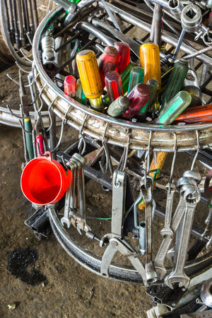 Dirty set of hand tools の写真素材