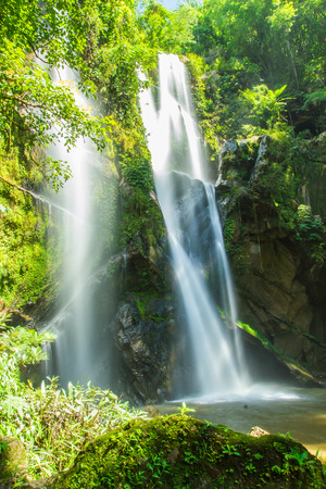 Mok Fa waterfall, Chiang Mai, Thailand の写真素材