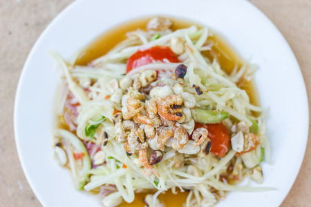 green papaya saladの写真素材
