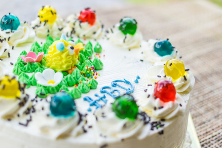 Wonderful birthday cakeの写真素材