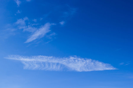 blue sky cloudsの写真素材