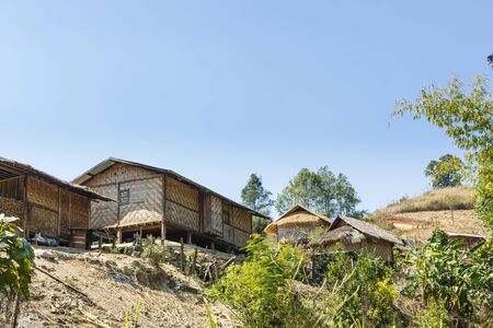 shan  village in myanmar burmaの写真素材