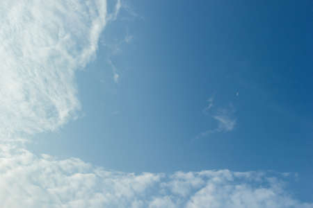 blue sky with cloudの写真素材