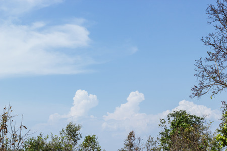 blue sky with cloudの写真素材