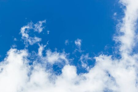 Blue sky with white cloudsの写真素材