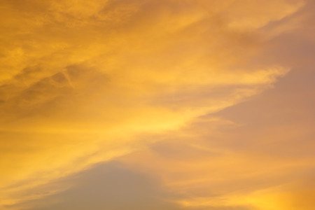 Bright orange and yellow colors sunset skyの写真素材