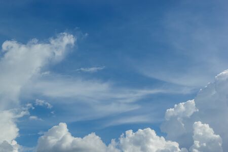 blue sky whit cloudsの写真素材