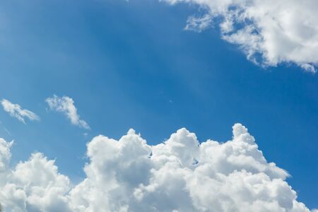 blue sky whit cloudsの写真素材