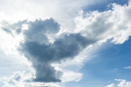 blue sky whit cloudsの写真素材