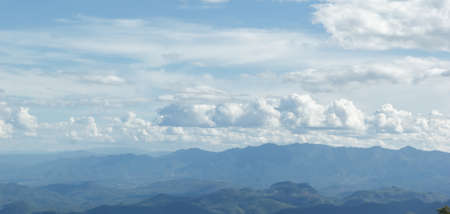 Blue sky with cloudsの写真素材