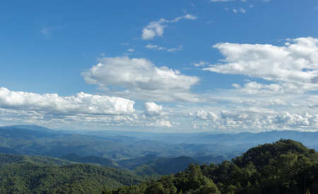 Blue sky with cloudsの写真素材