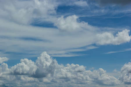 blue sky with cloudsの写真素材
