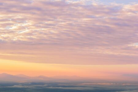 Sunrise over the Mountainsの写真素材