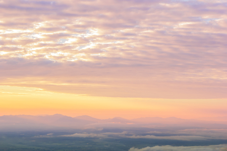 Sunrise over the Mountainsの写真素材