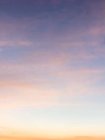 Fantastic soft white clouds against blue skyの写真素材