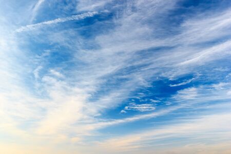 Color sky with clouds, backgroundの写真素材
