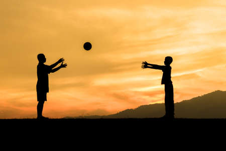 children playing sportsの写真素材