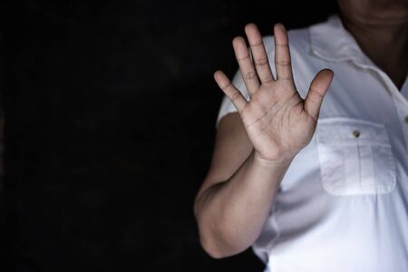Stop Sexual abuse Concept, stop violence against Women, international women's day