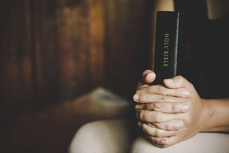 Christian life crisis prayer to god. Woman Pray for god blessing to wishing have a better life....