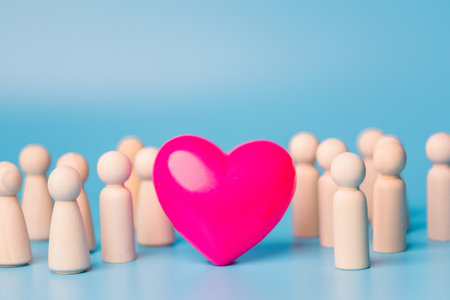 foster home concept. hands holding red heart, health care, love, organ donation, mindfulness, wellbeing, family insurance and CSR concept, world heart day, world health day, world mental health day.の写真素材