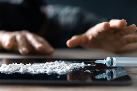 Find hope and recovery from drug addiction. Get support, therapy, and treatment at a drug rehabilitation center. Break free from substance abuse and embrace a drug-free lifestyle.の写真素材