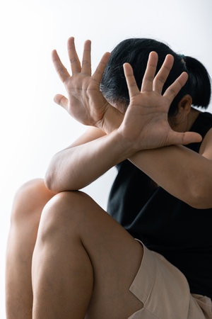 Stop violence against Women, international women's day. International women's day Sepia Photos, Stop Sexual abuse Concept, stop violence against Women.の写真素材