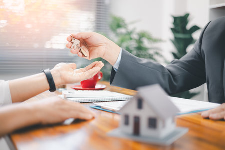 Real estate investment loan and sell properties for profit. Cash flow, appreciation, tax advantages. Research, strategy, Real estate investment yields financial rewards. real estate marketの写真素材