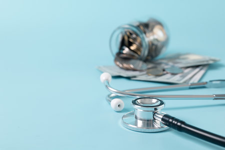 Health care insurance is smart financial decision, as it not only saves money on medical expenses but also ensures access to quality care and health management with symbol of stethoscope. investment.の写真素材