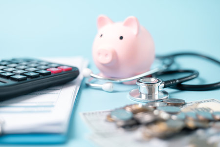Health care insurance is smart financial decision, as it not only saves money on medical expenses but also ensures access to quality care and health management with symbol of stethoscope. investment.の写真素材