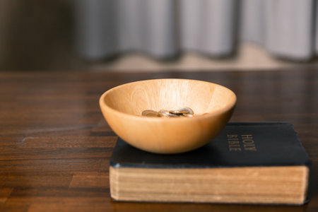 Idea of giving tithe as an offering to charity filled him with hope and peace, as he donated money...